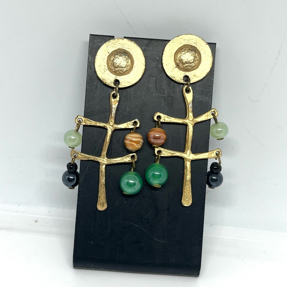 Vintage Handcrafted Dangle Earrings